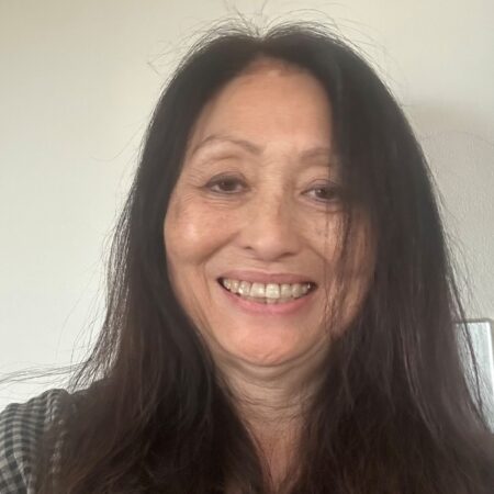 Head shot of Bronwyn smiling